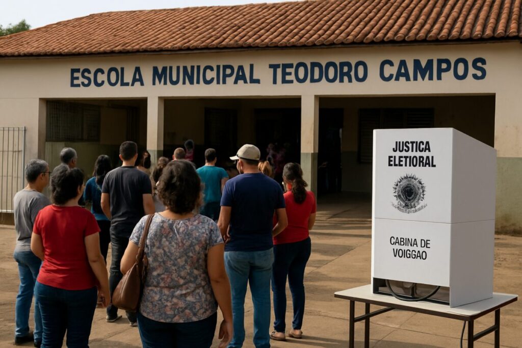 Eleição em Unaí (MG): apuração na Escola Teodoro Campos