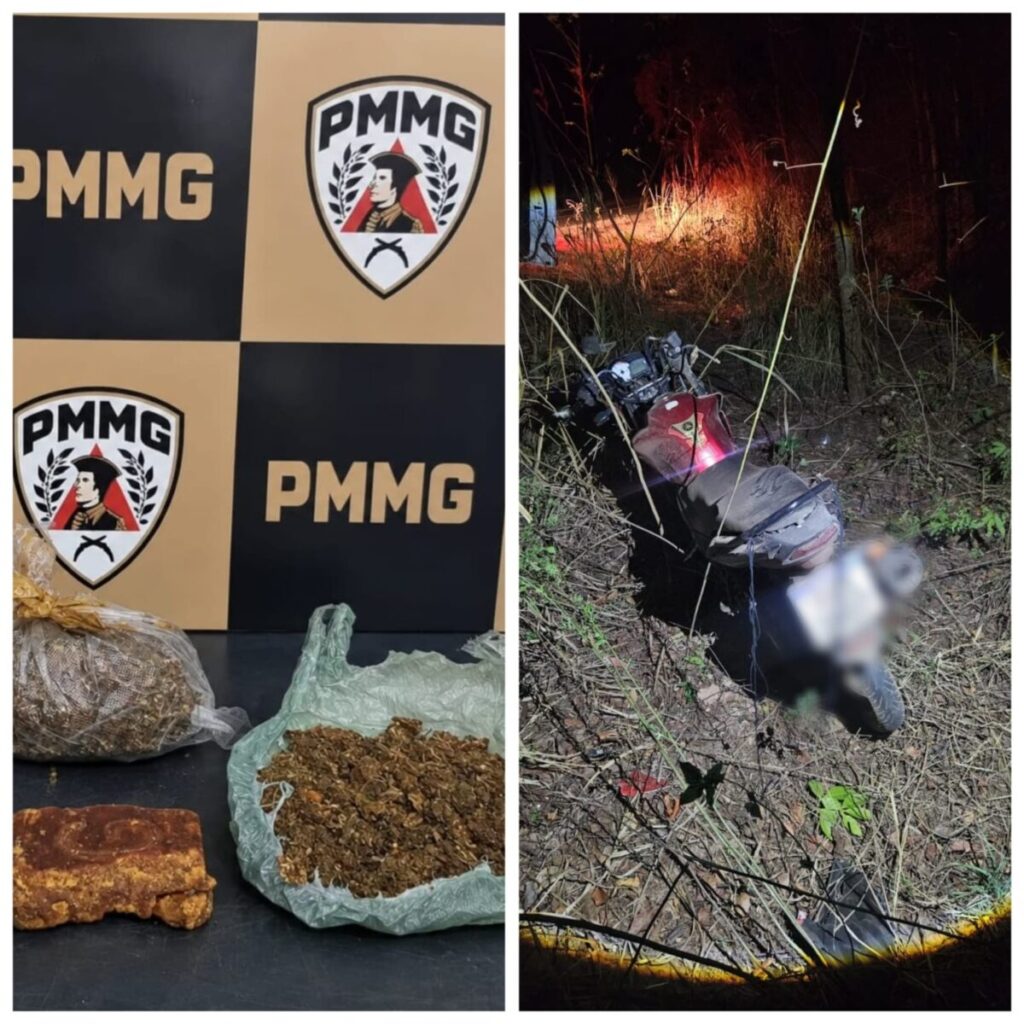 Motociclista é preso com drogas após fugir da PM e sofrer acidente